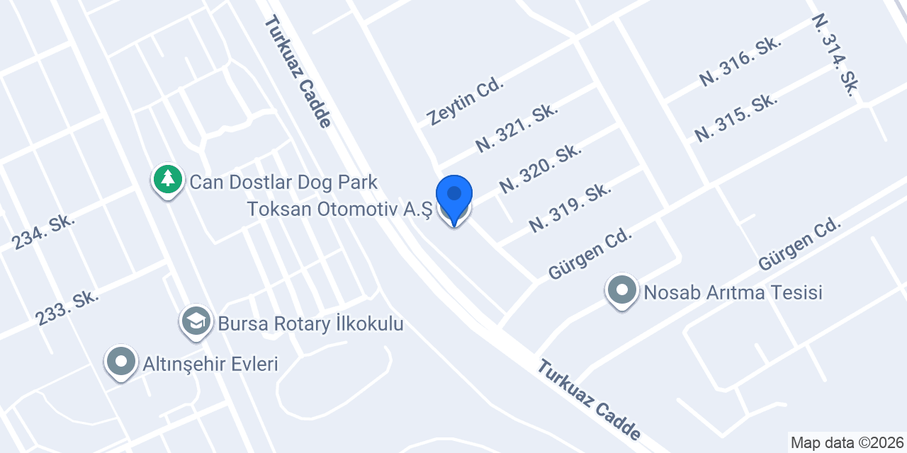 Toksan Otomotiv A.Ş. konumu