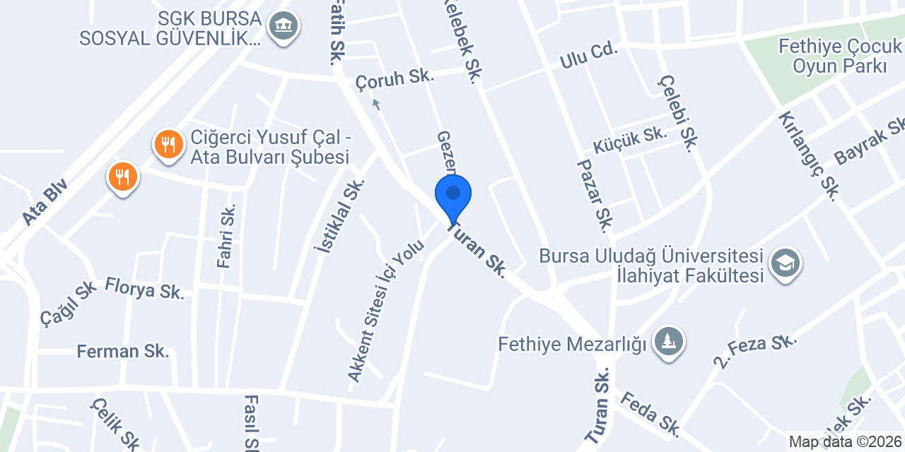 Bursa Deri Mont Tamir konumu
