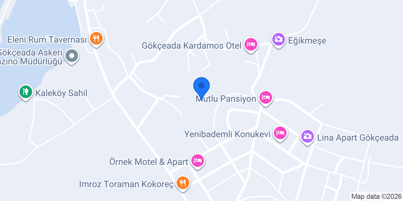 Gökçeada Anı Pansiyon konumu
