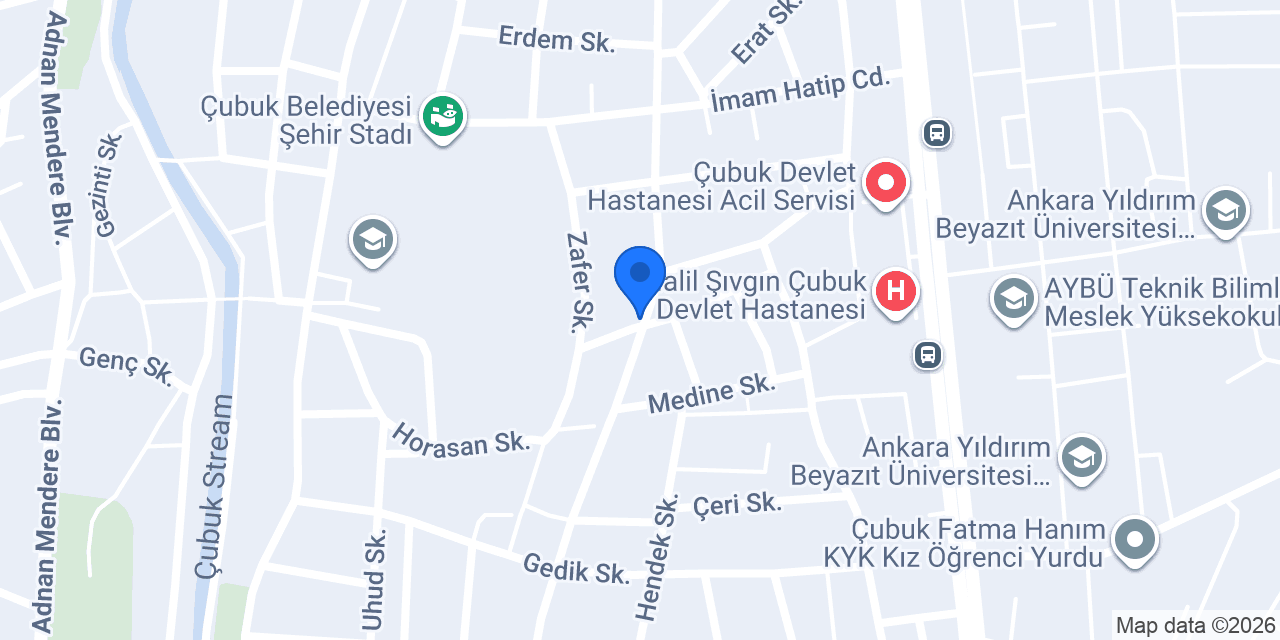 Çubuk Taksi (Sarı Taksi) konumu