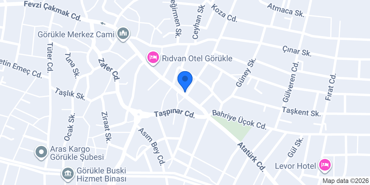 Köşem Kafe Pastane konumu