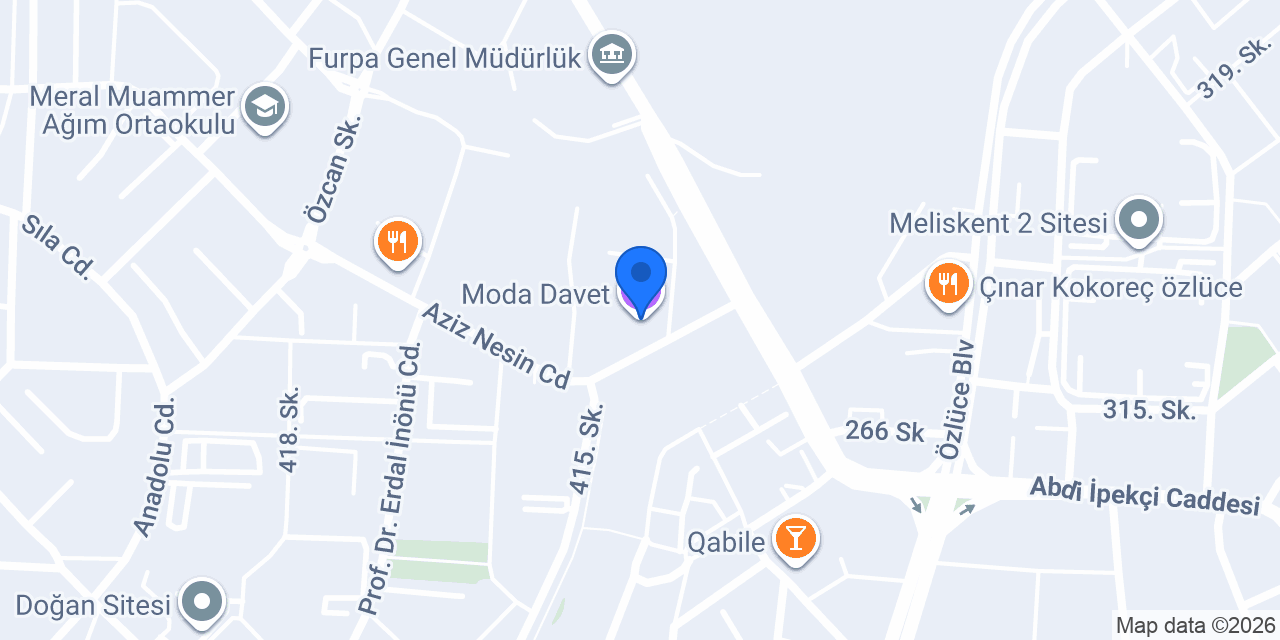 Moda Davet konumu
