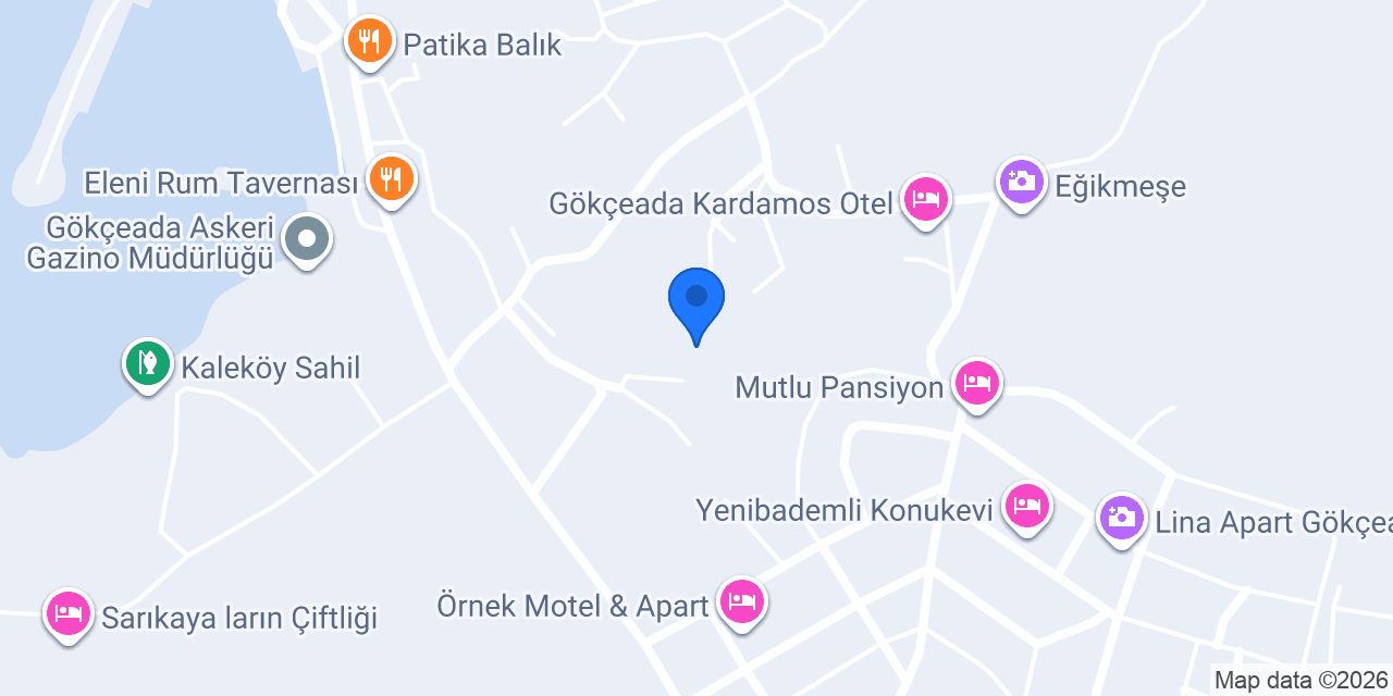 Gökçeada Otel konumu