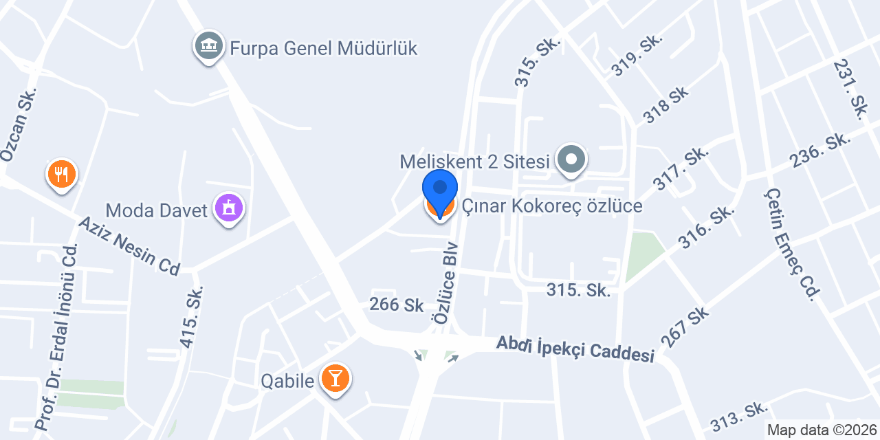 Setur Özlüce Bulvar Ofis konumu