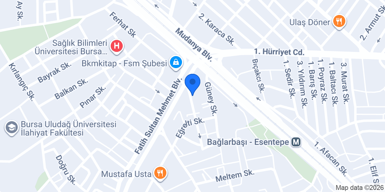 Etika Veteriner Kliniği konumu