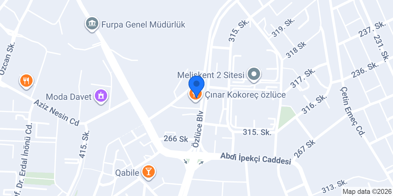 Özlüce Tekel Akın Büfe konumu