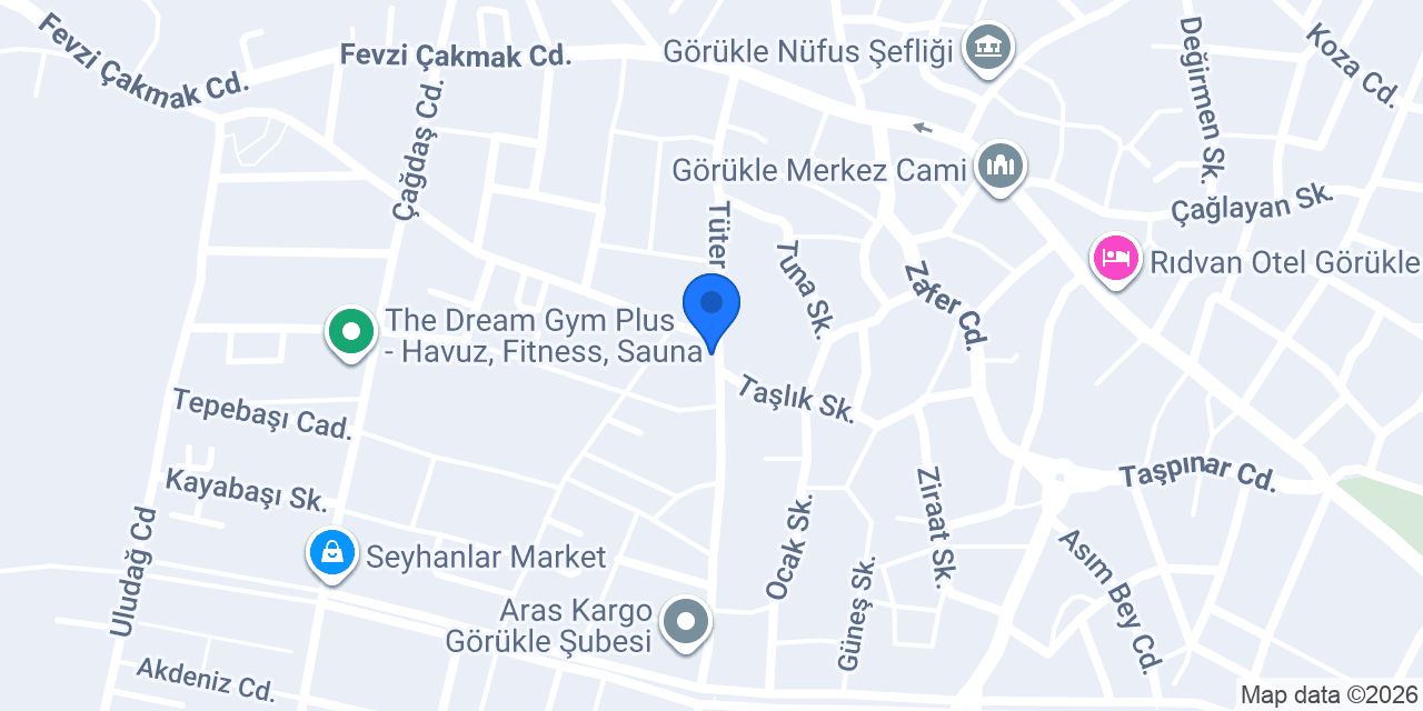 Turuncu Market konumu