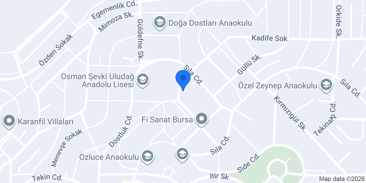 Parlayan Mucitler Anaokulu konumu