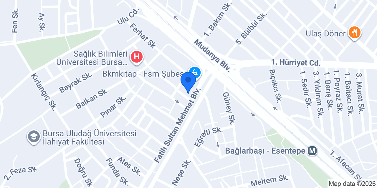 DenizBank FSM Bulvarı Şubesi konumu