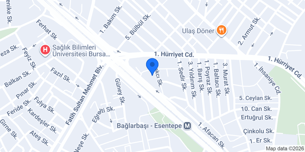 Op Dr Derya Solmaz Kliniği konumu