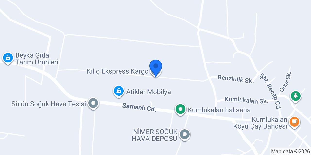 Kılıç Ekspress Kargo konumu
