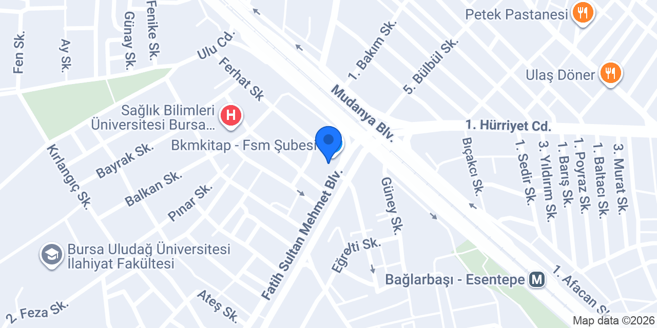 Köksal Hukuk Bürosu konumu