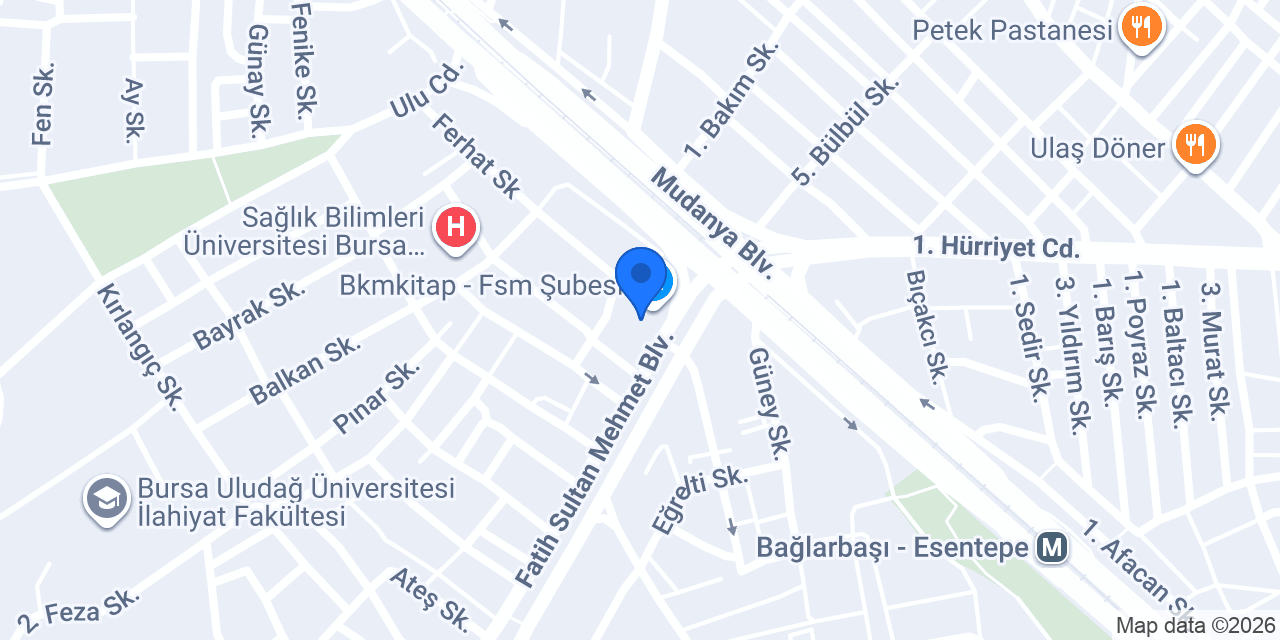 QNB Uludağ Şubesi konumu