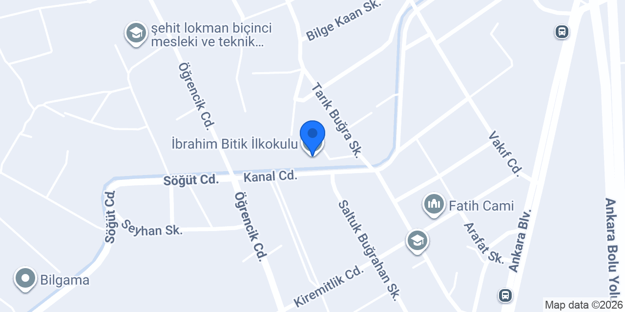 İbrahim Bitik İlkokulu konumu