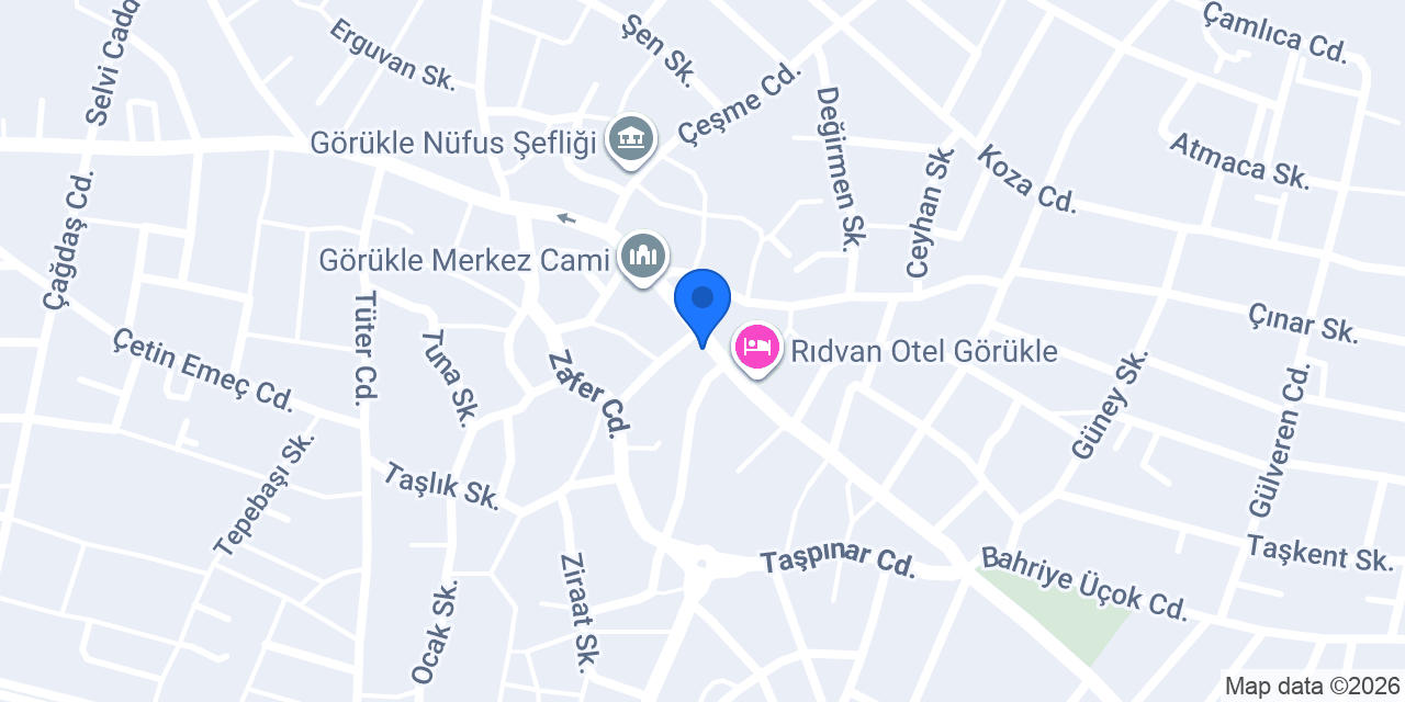 Erbay Giyim Terzi konumu