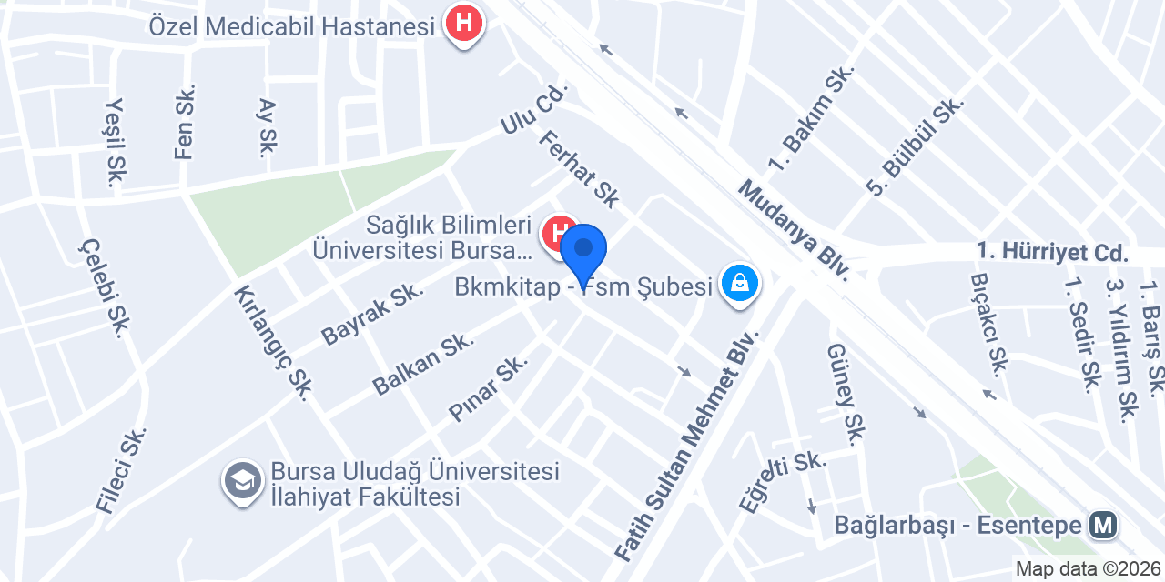 Bursa Vip Turizm (vip transfer) konumu