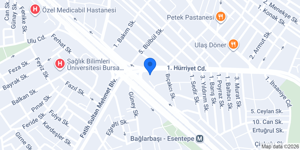 Bursa Menfez konumu