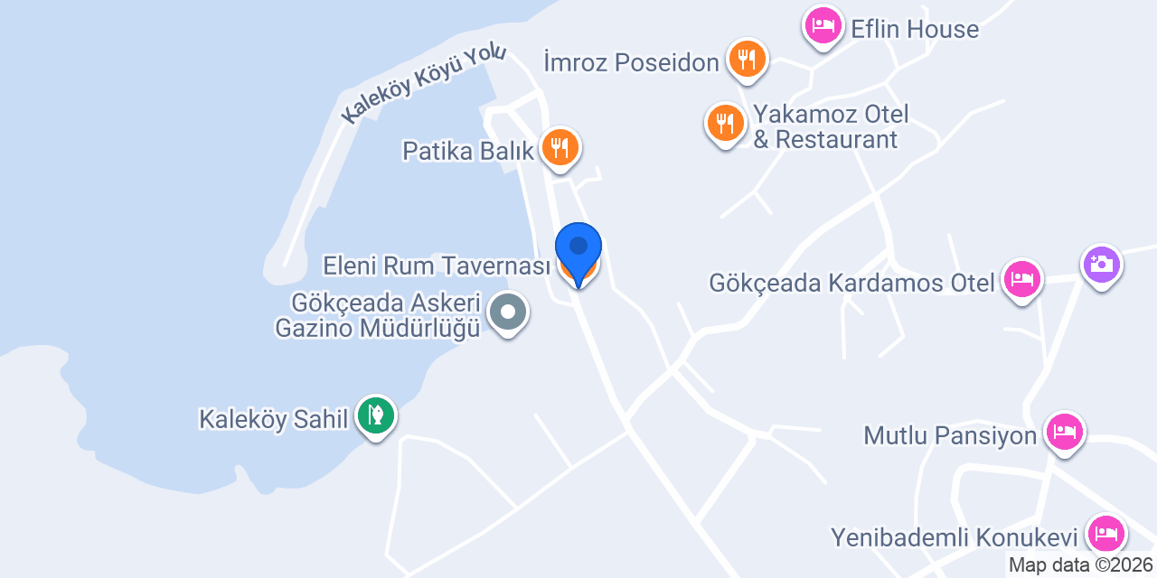 FENGARI HOTEL- GÖKÇEADA OTEL | RESTORAN konumu
