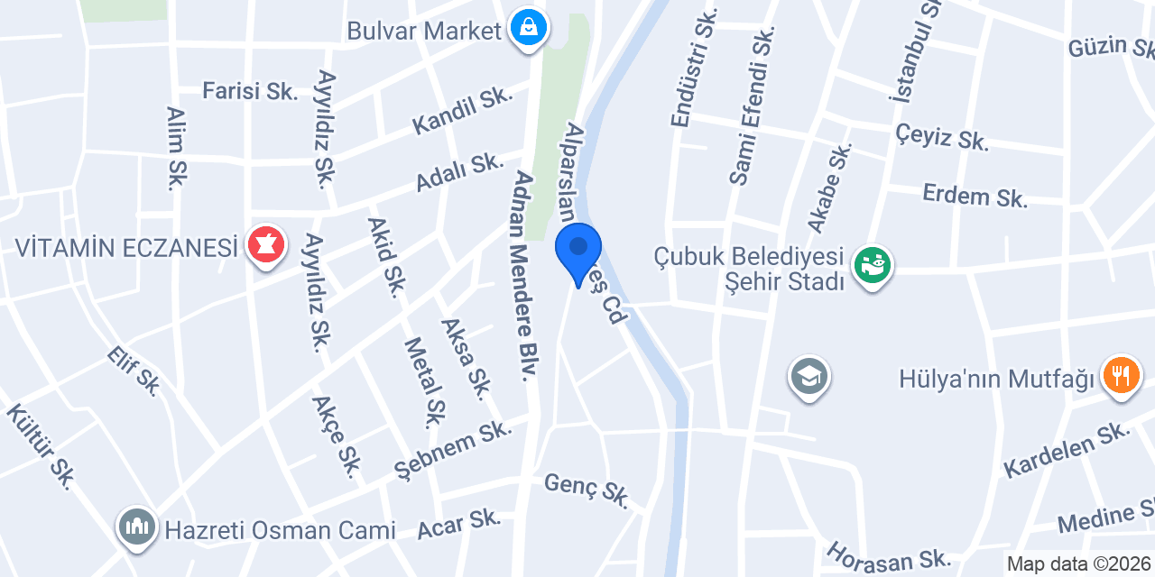 Maliköy OSB Taksi Durağı konumu