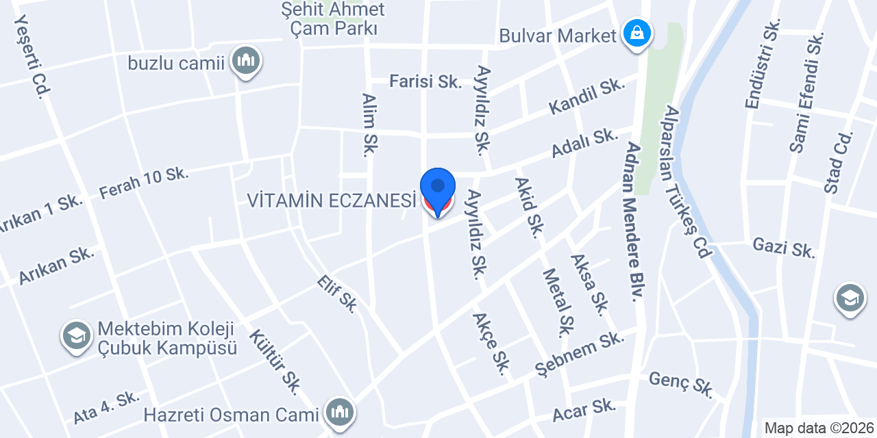VİTAMİN ECZANESİ konumu