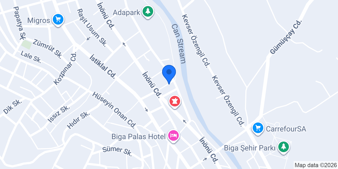Özel Gözde Sürücü Kursu konumu