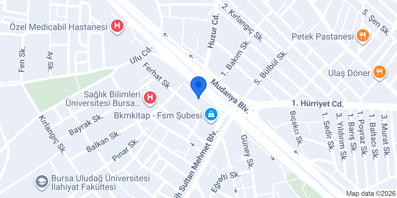 Jinemed Tüp Bebek Merkezi konumu