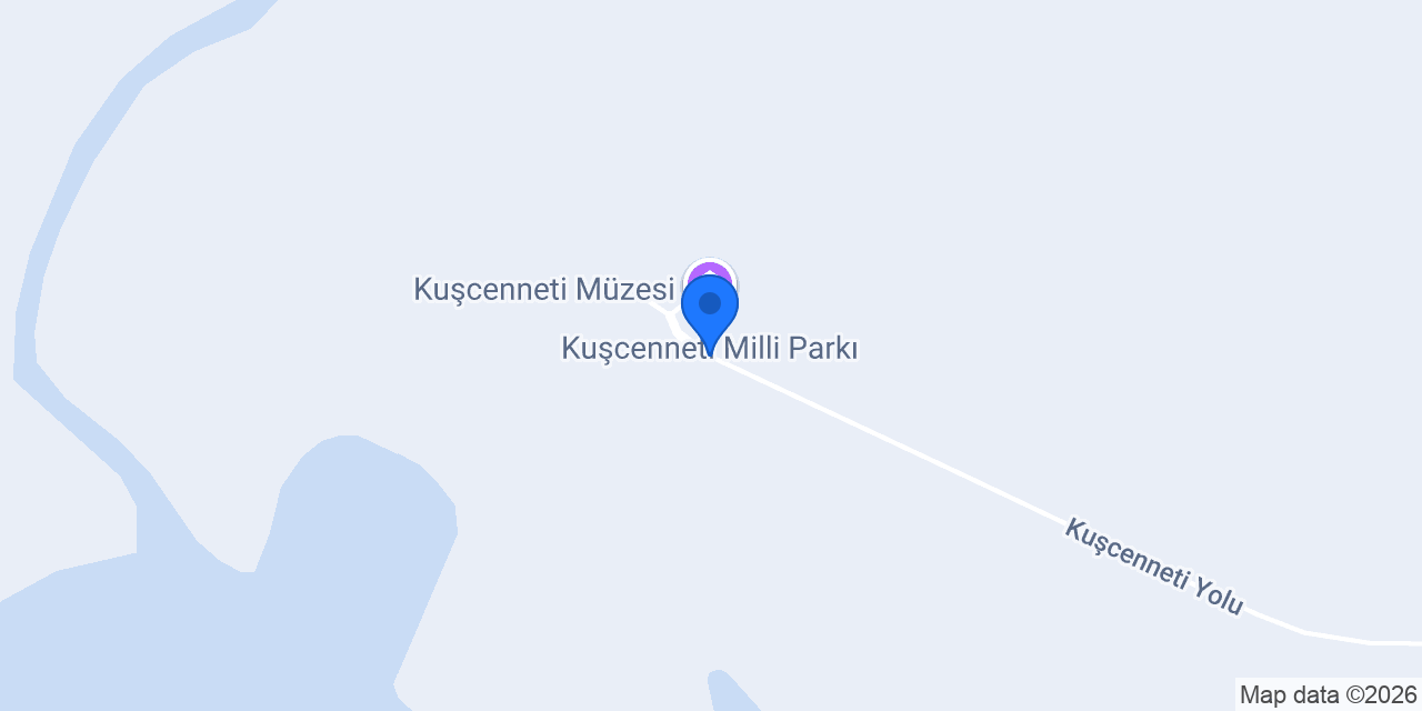 Kuşcenneti Milli Parkı konumu