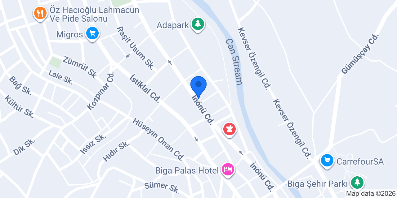 Gezek Yapı Malzemeleri konumu