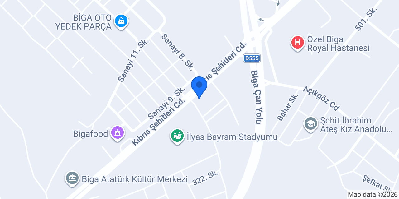 Köşdere Otel konumu