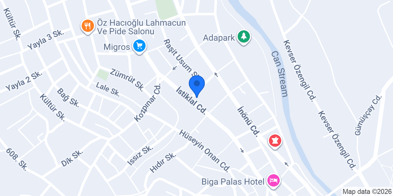 Happy Center Biga 2 konumu