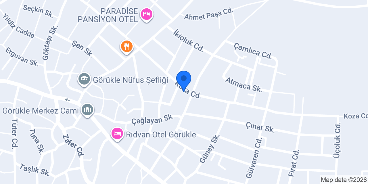 Müdür Tekel Market konumu