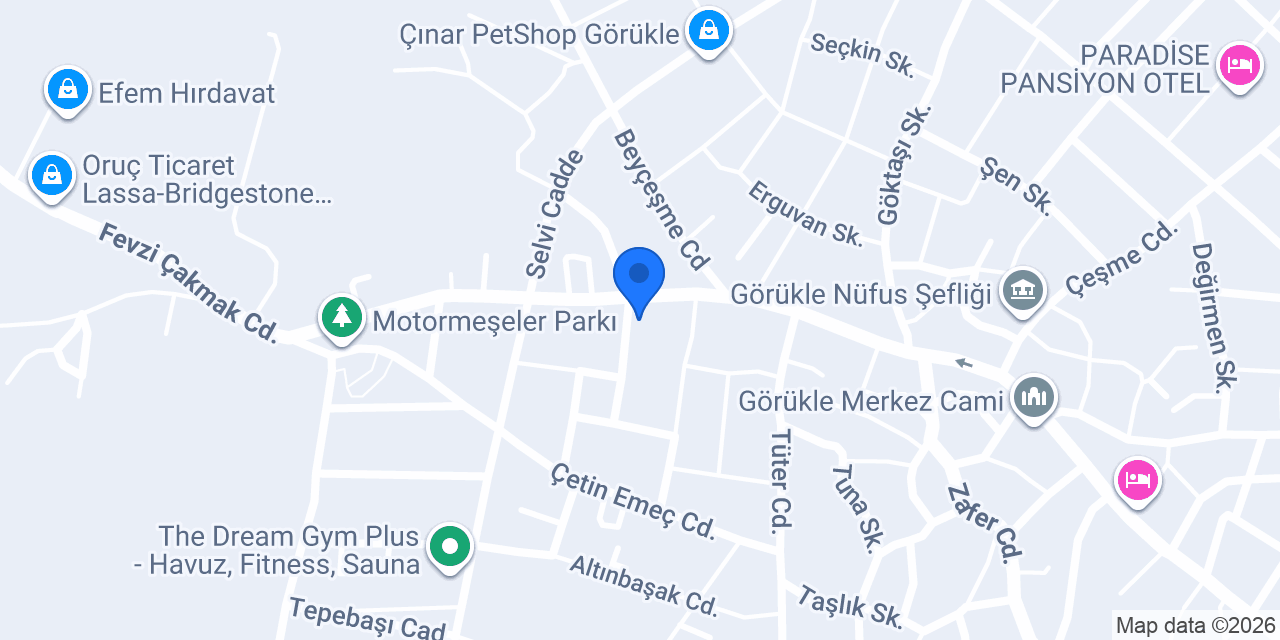 Görükle Koç Tekel Bayii konumu