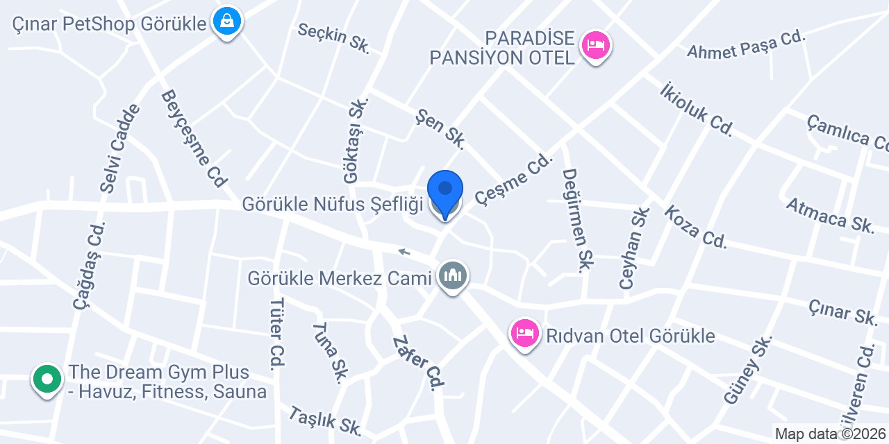 Görükle Nüfus Şefliği konumu