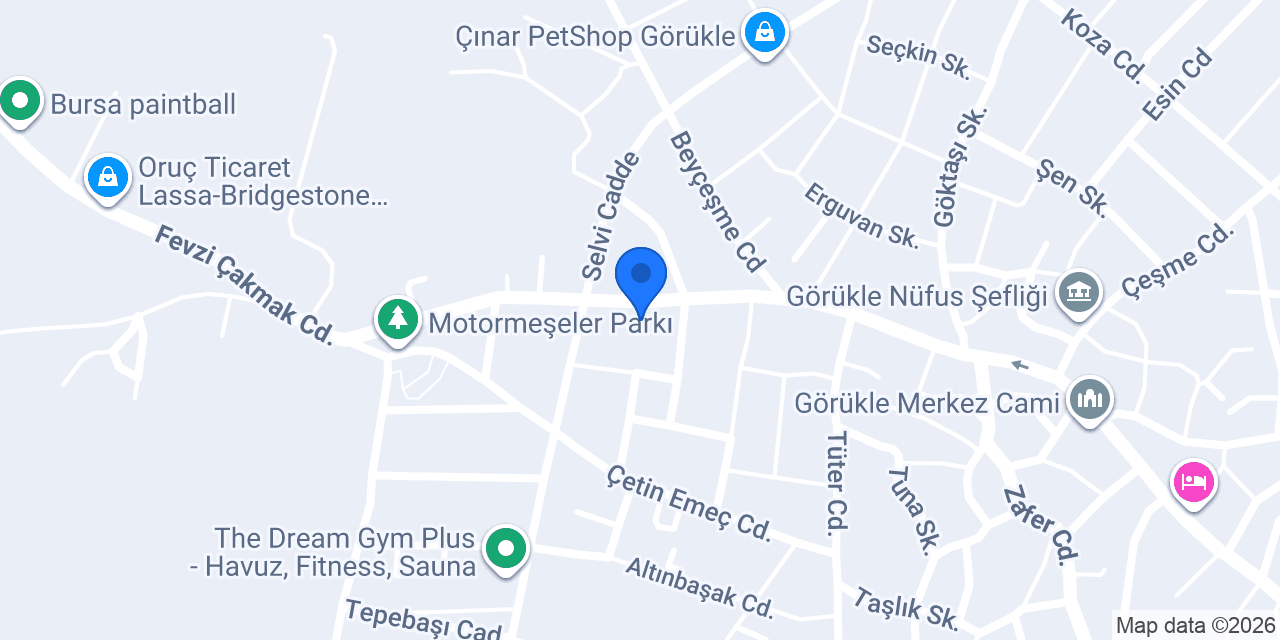 Görükle Trend Glass avm konumu