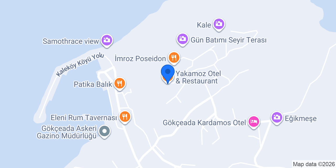 Yakamoz Otel & Restaurant konumu