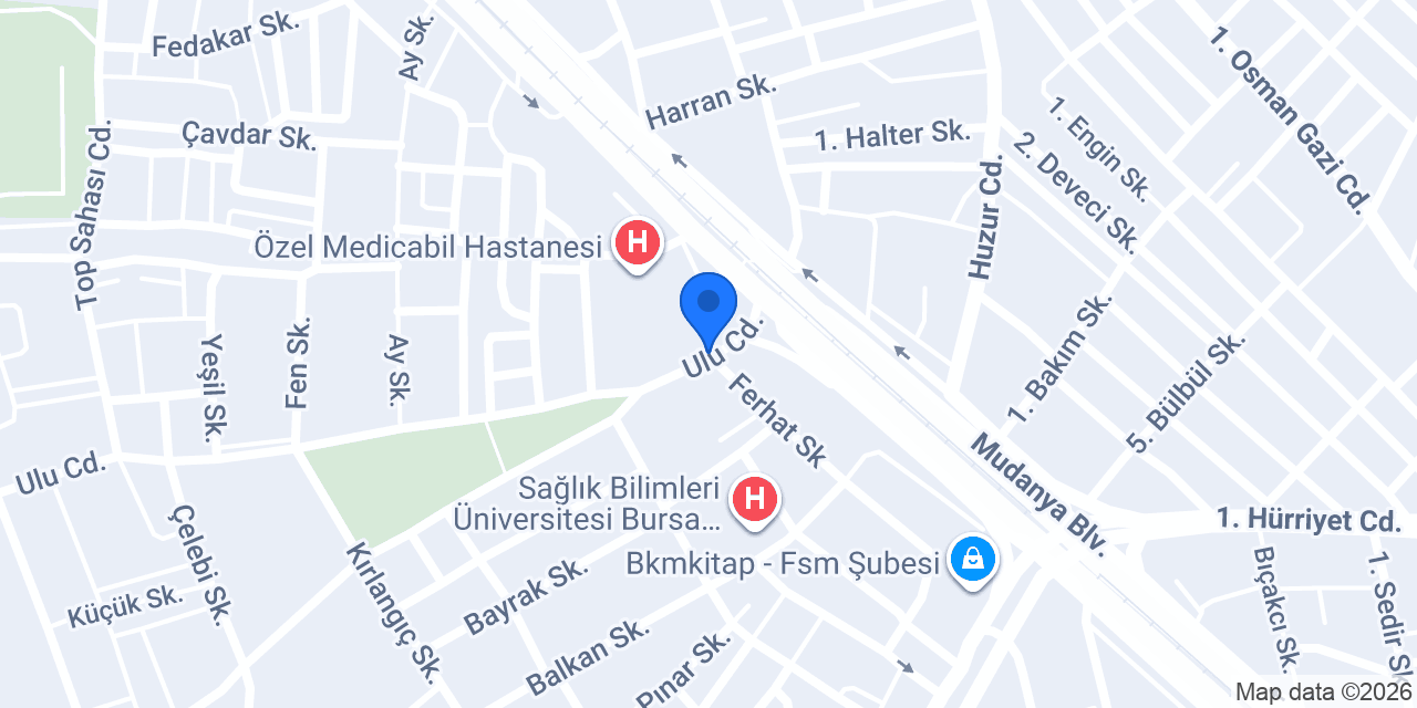 Bursa Kalbim Çiçek konumu