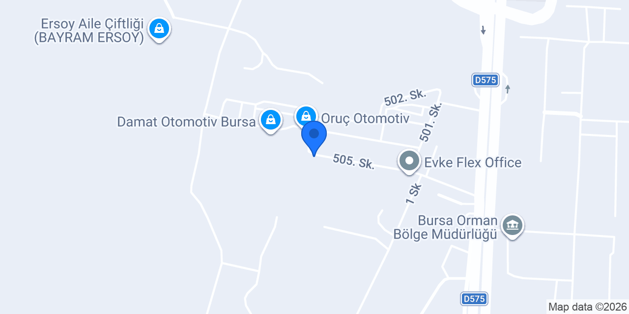 Akbaş Otomotiv konumu