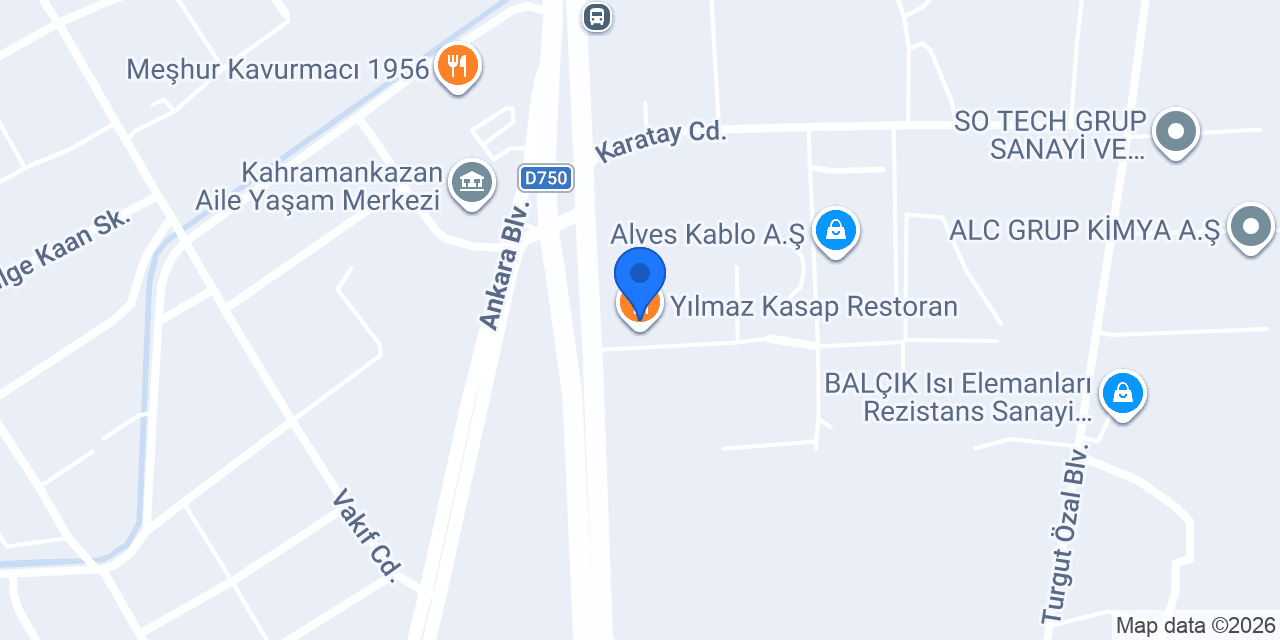 Yılmaz Kasap Restoran konumu