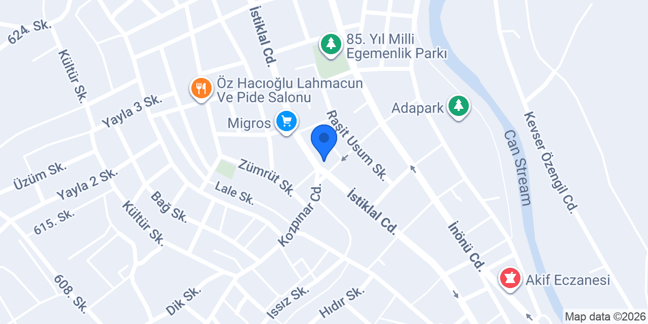 Yılmaz Süper Market konumu