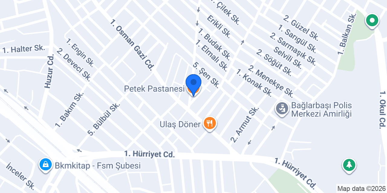 Petek Pastanesi konumu
