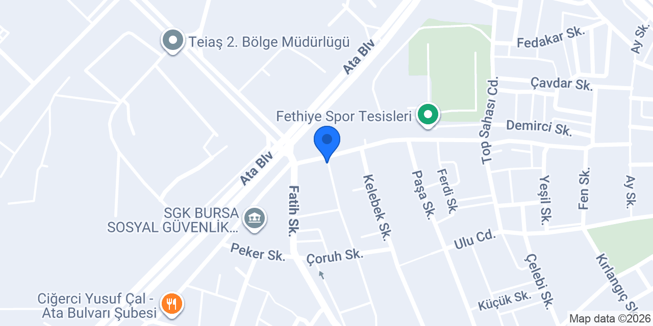 TARSİM Bursa Bölge Müdürlüğü konumu