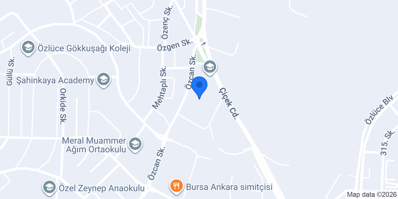 Özlüce Hakan Oto Kuaför konumu