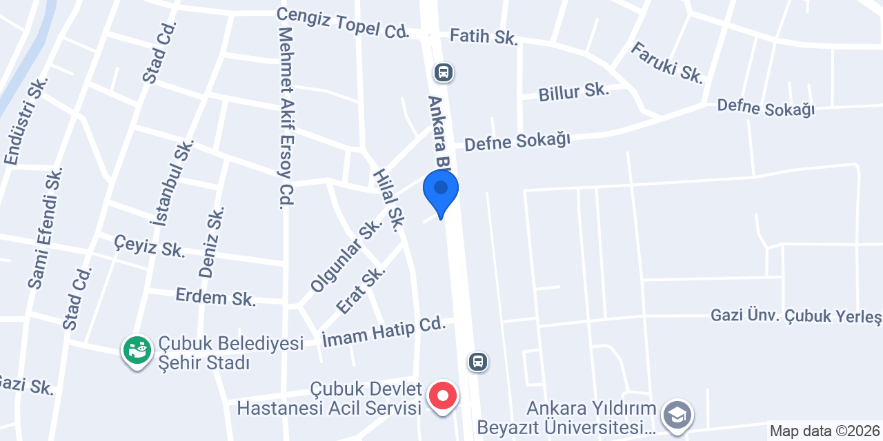 Aras Kargo Çubuk Şubesi konumu