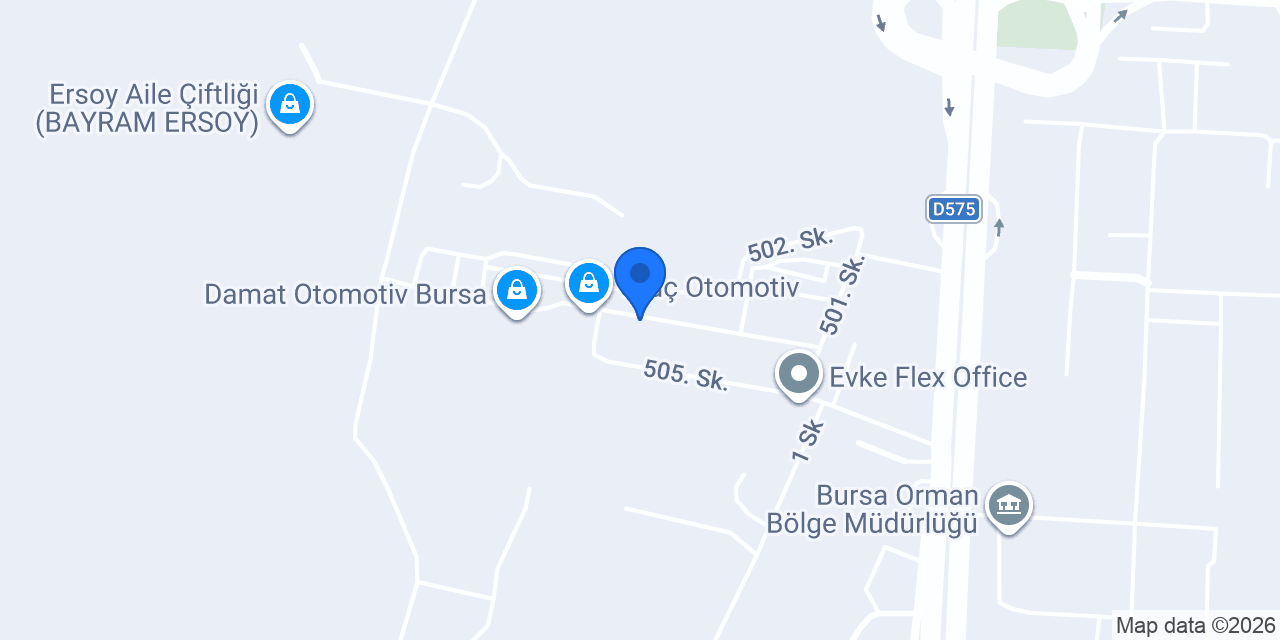 H.Güleç Otomotiv konumu