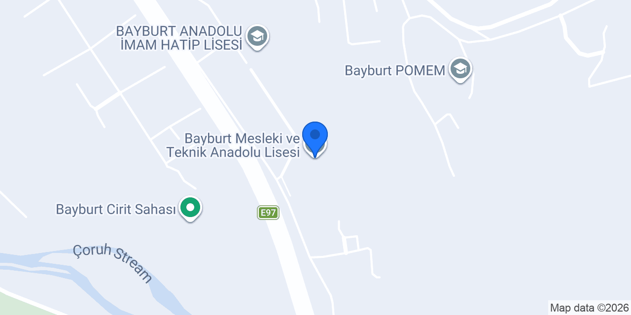 Bayburt Mesleki ve Teknik Anadolu Lisesi konumu