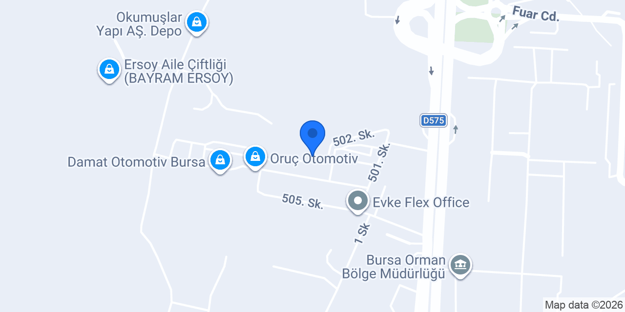 Yiğitöz Otomotiv konumu