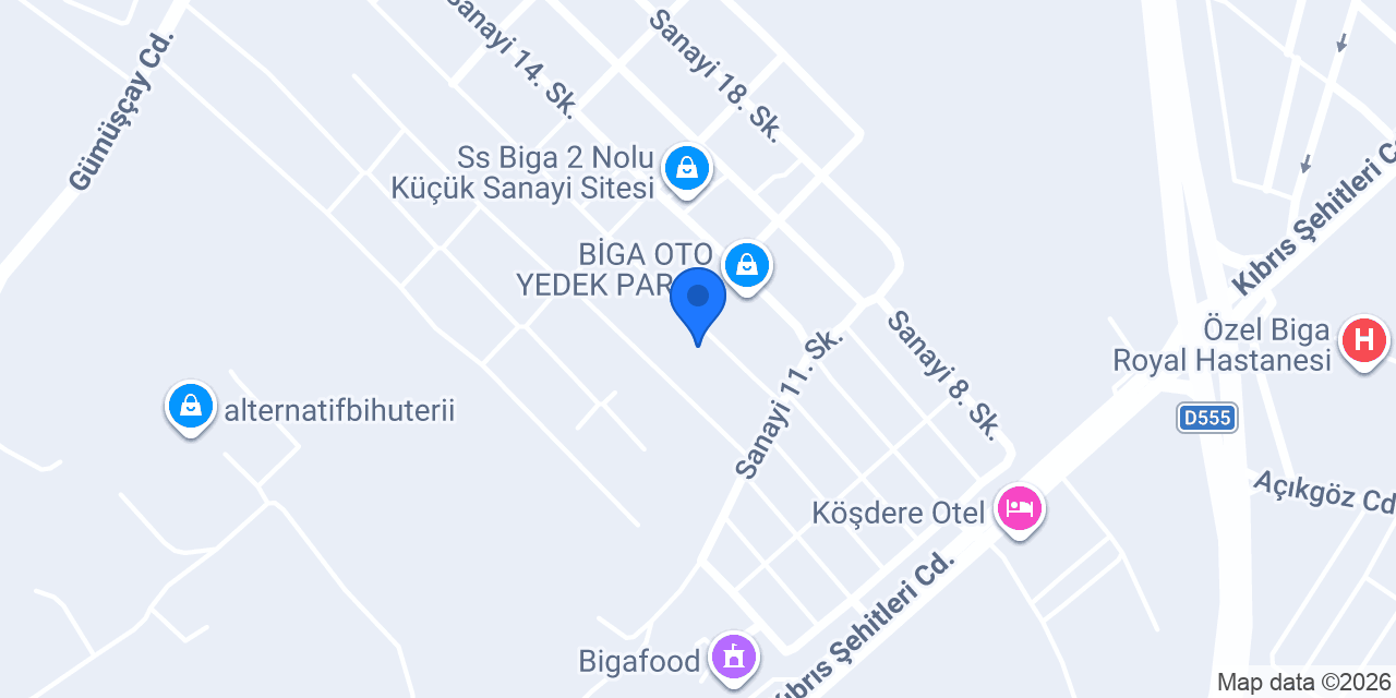 Çalışkan Oto konumu