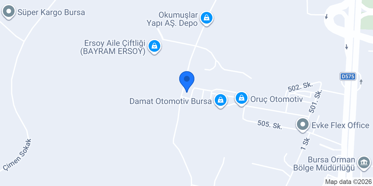 Diriliş Otomotiv Bursa konumu