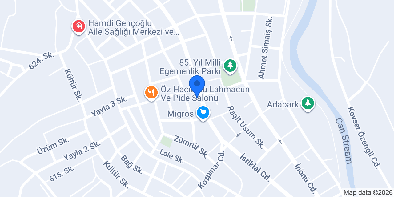 Biga Tesisatçı - Hak Tesisat ve Yapı Malzemeleri konumu