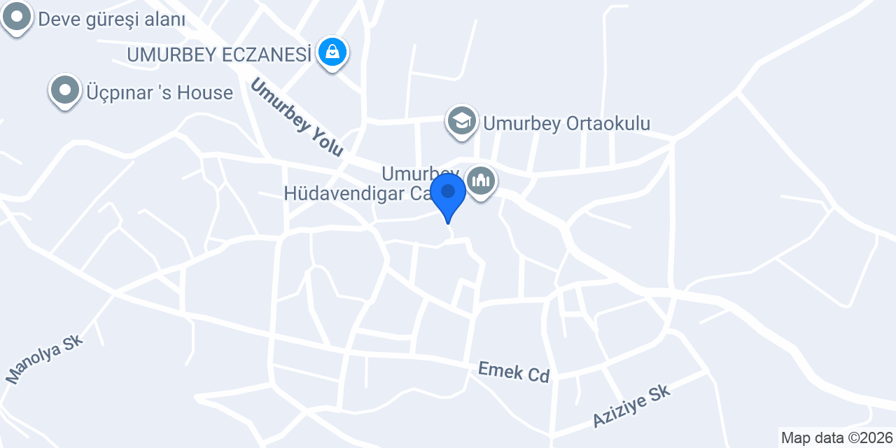 Umurbey Halk Kütüphanesi konumu